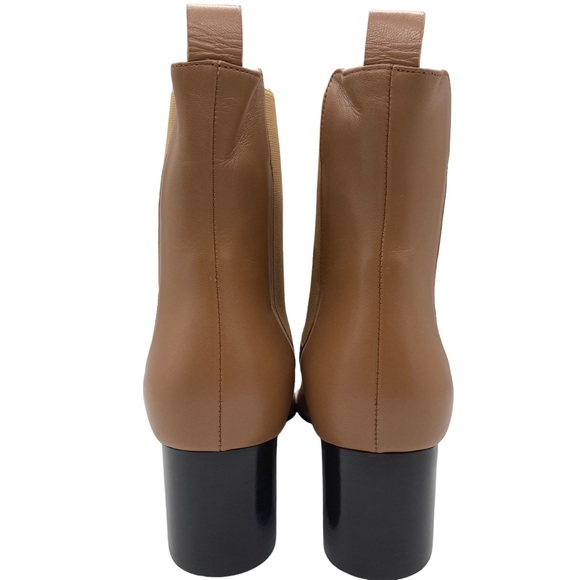 Kahmune Women's Boots Mila Nappa Leather Ankle Heeled Chelsea Neutral Winter NEW - Picture 5 of 11